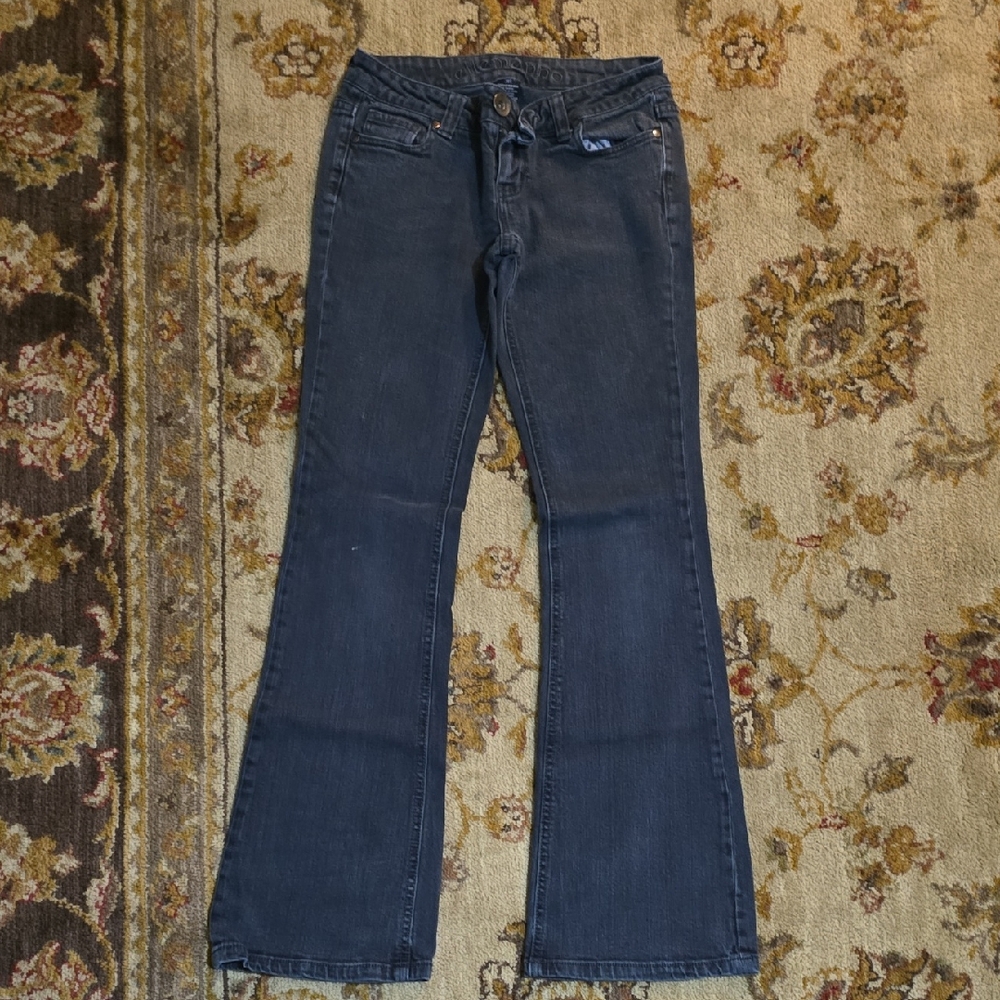 Ellemenno Black Flare Wide Leg Jeans